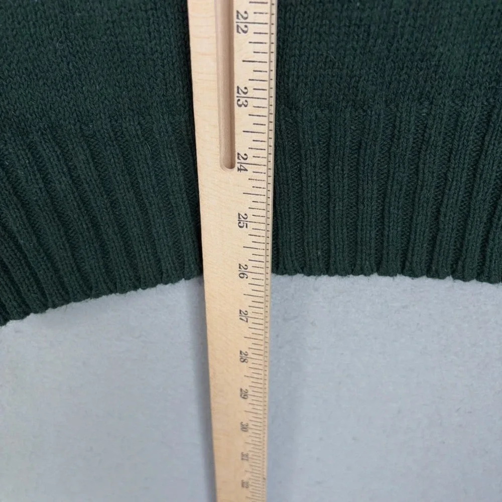 Vintage Polo Ralph Lauren Sweater Vest Mens XL Green Cotton VNeck Preppy Classic